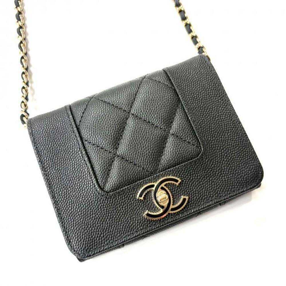 CHANEL Black Caviar Leather Wallet - Picture 1 of 10